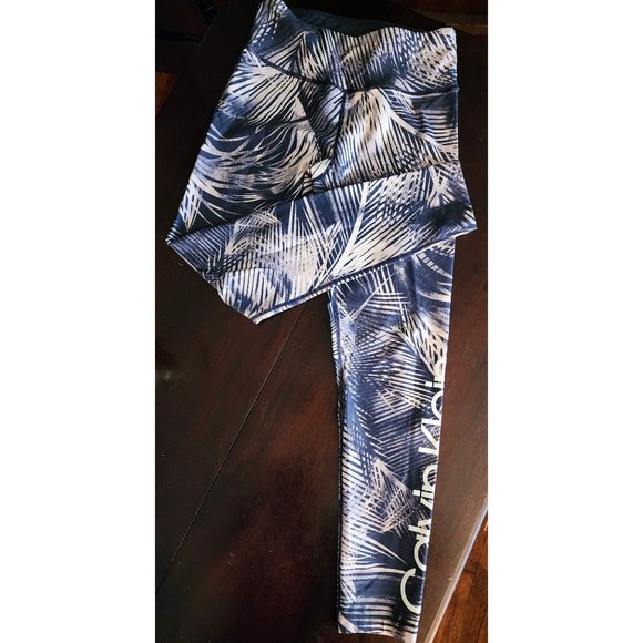 Calvin Klein Performance cropped Leggings Palm print Small - Picture 4 of 8